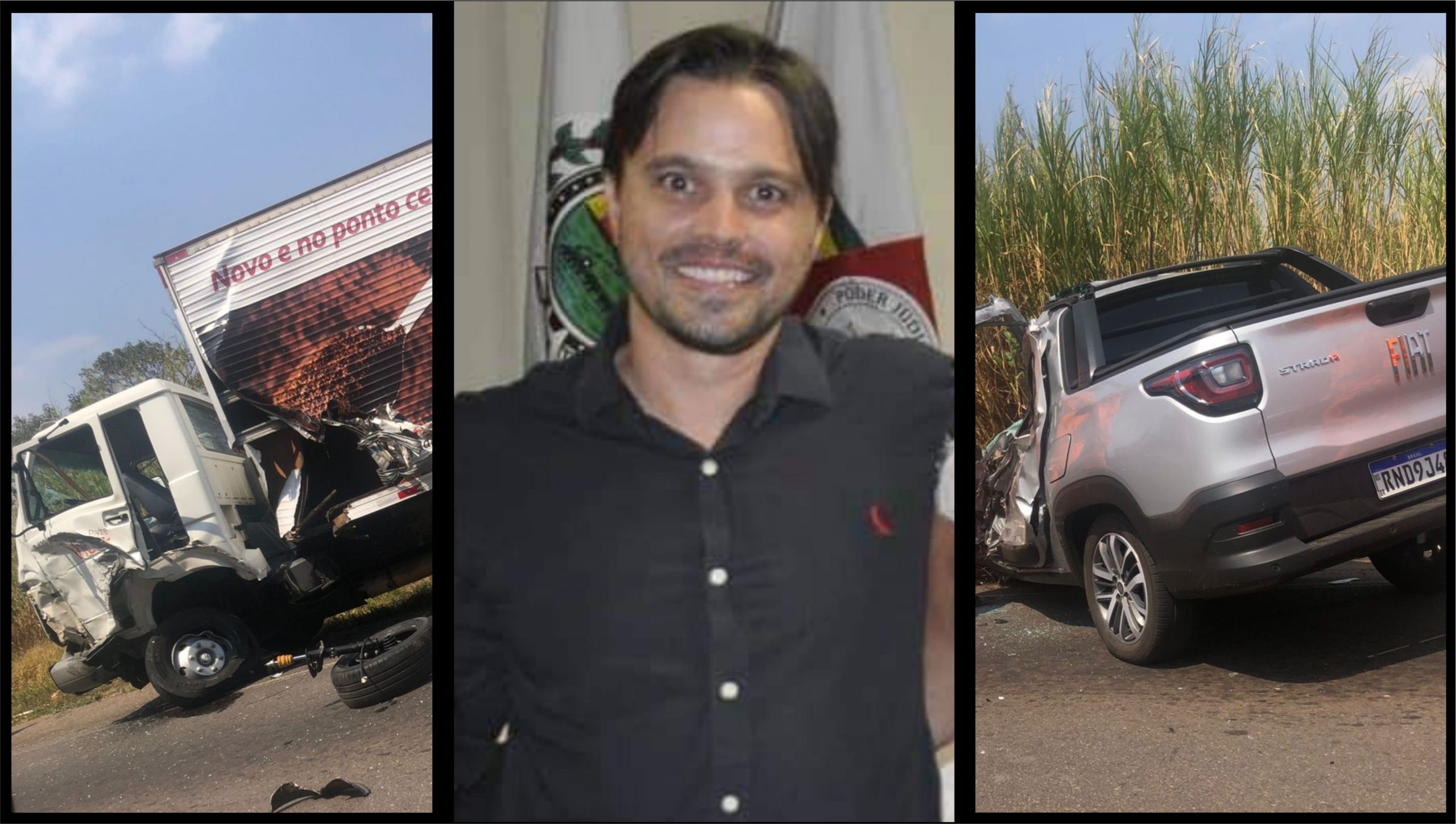 COLISÃO ENTRE CAMINHÃO E FIAT STRADA CAUSA MORTE NA MG 167 ENTRE TRÊS PONTAS E VARGINHA