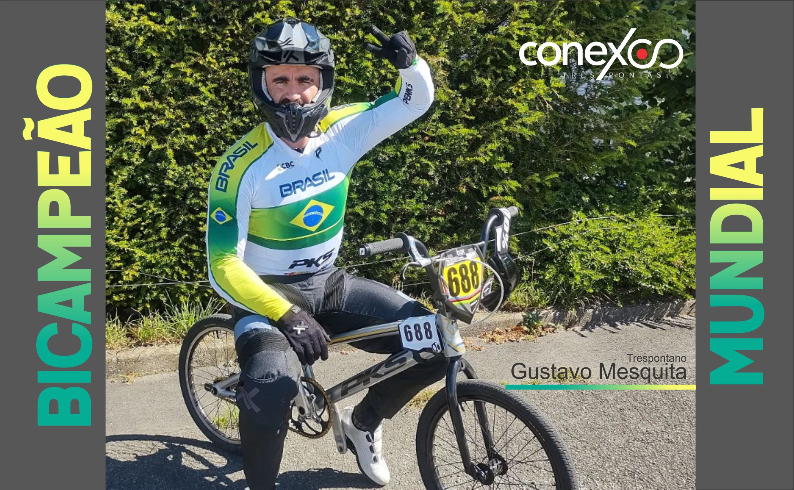 É BI: Trespontano GUSTAVO MESQUITA vence mundial de BMX na França; Assista a prova.