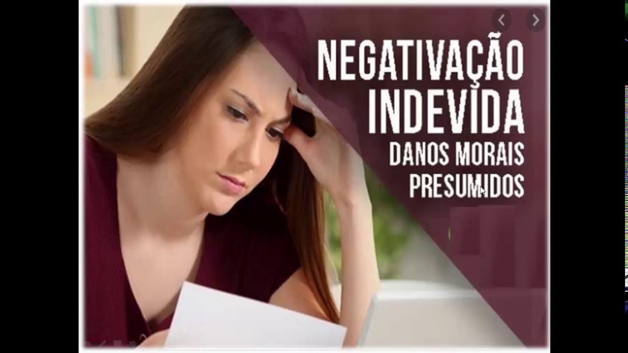 DANOS MORAIS – NEGATIVAÇÃO INDEVIDA DO NOME – Dr. Gabriel Ferreira