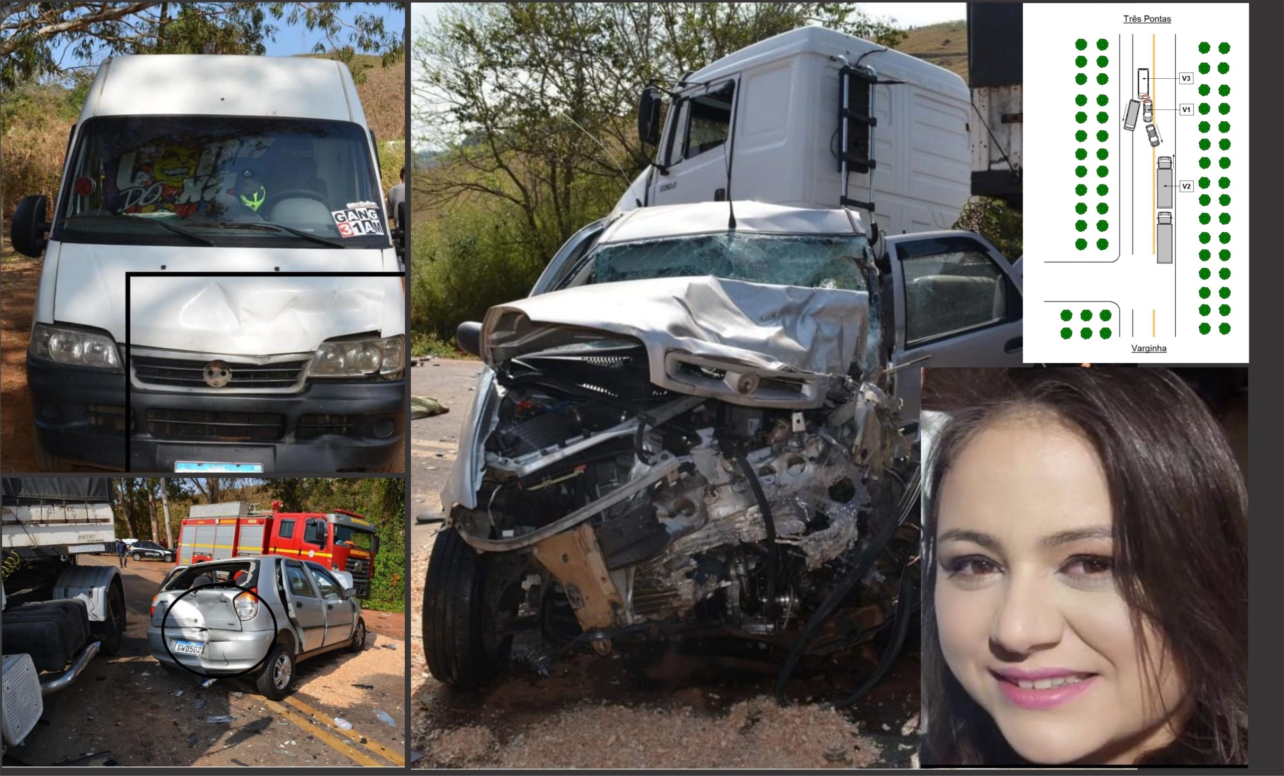 LAUDO CONFIRMA: GLEISIMAR, MORTA EM ACIDENTE, NÃO REALIZOU ULTRAPASSAGEM PROIBIDA; ELA FOI VÍTIMA