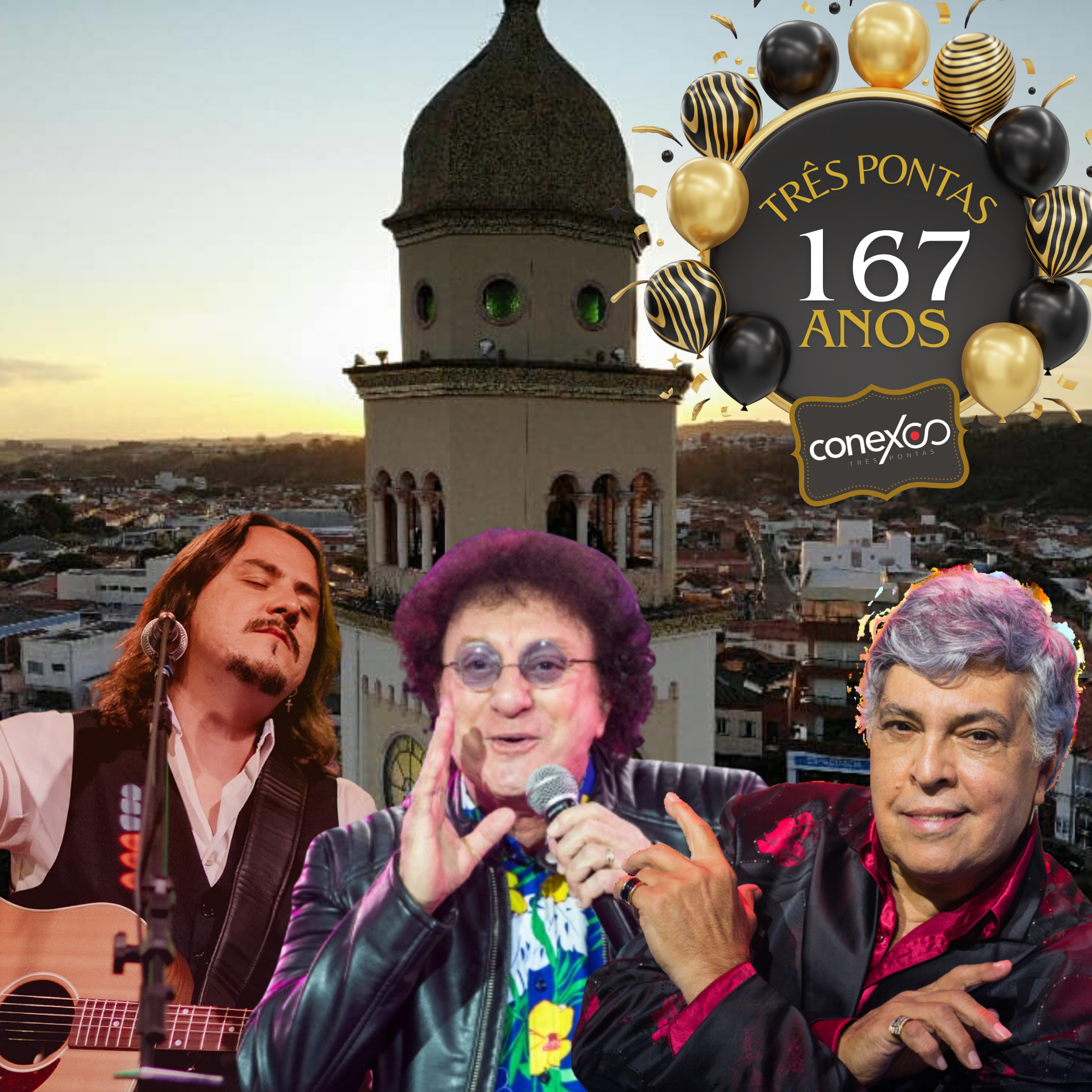 SHOWS E FESTIVAL CANTO ABERTO MARCARÃO COMEMORAÇÕES DOS 167 ANOS DE TRÊS PONTAS