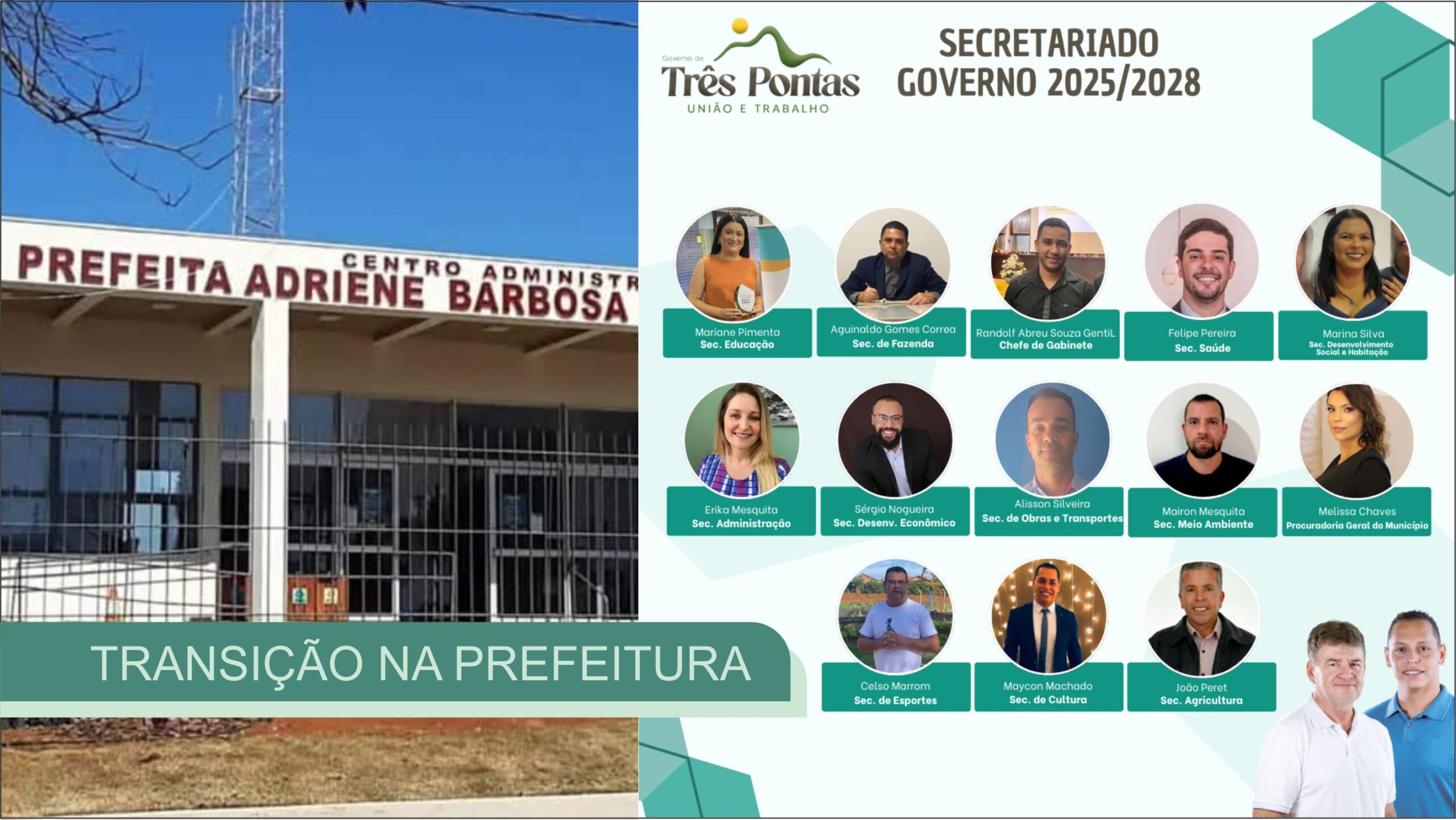 CONHEÇA OS SECRETÁRIOS DE GOVERNO DO PREFEITO ELEITO DE TRÊS PONTAS, LUISINHO SILVA