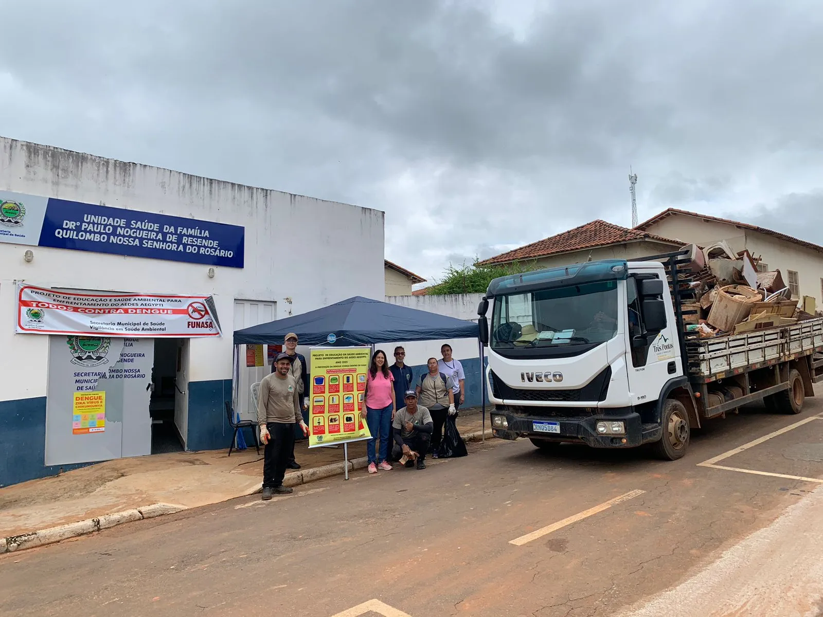 Dia D contra a dengue mobilizou mutirão de limpeza no Quilombo e ações educativas nas unidades de saúde